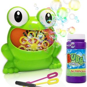 ToyerBee Bubble Machine- Automatic Bubble Maker with Bubble Solution